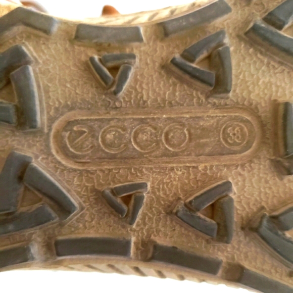 Ecco TerraWalk Leather Patch Trail Runner Camel Tan Athleisure Women Size 38 - Picture 9 of 9